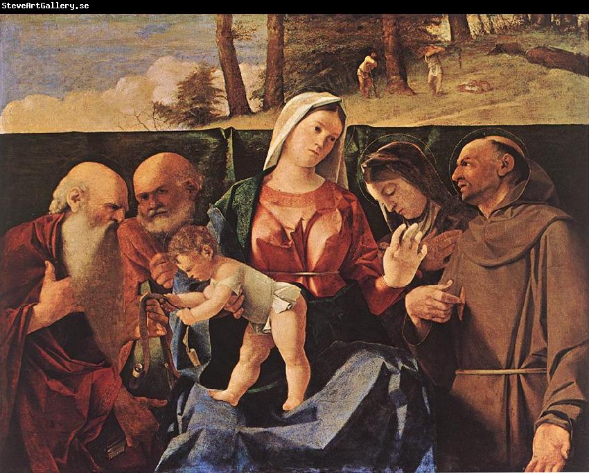 LOTTO, Lorenzo Madonna and Child with Saints